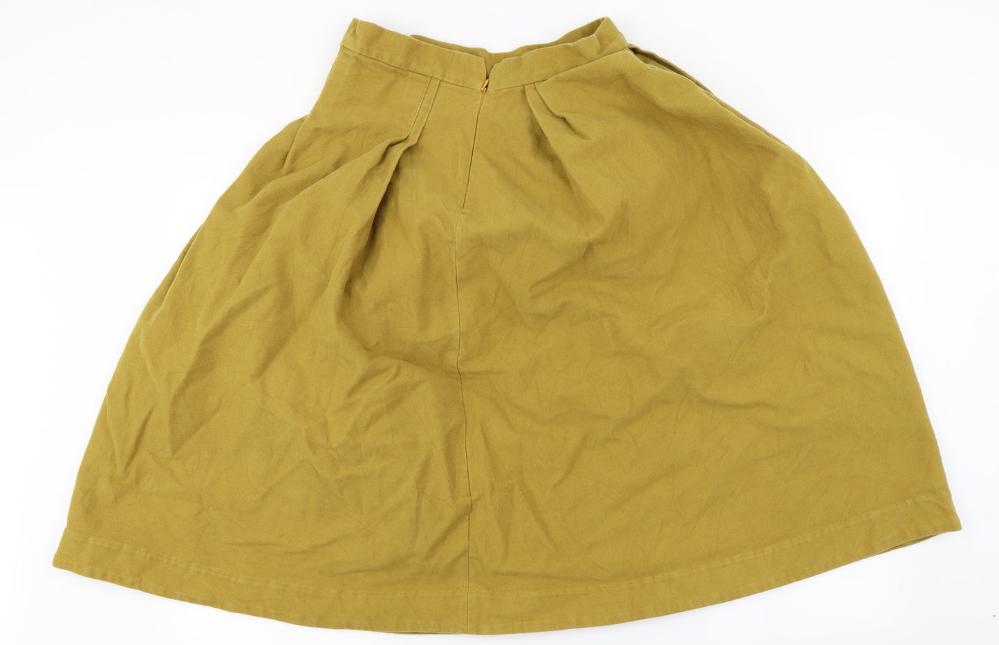 flo Womens Yellow   A-Line Skirt Size 12