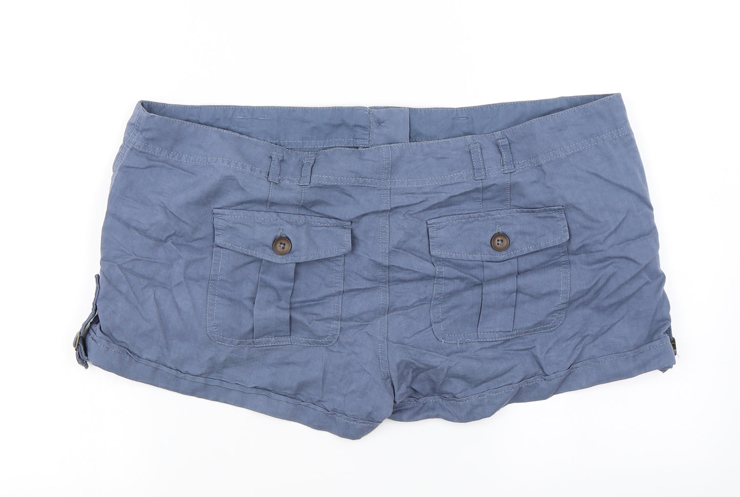 George Womens Blue   Cut-Off Shorts Size 16