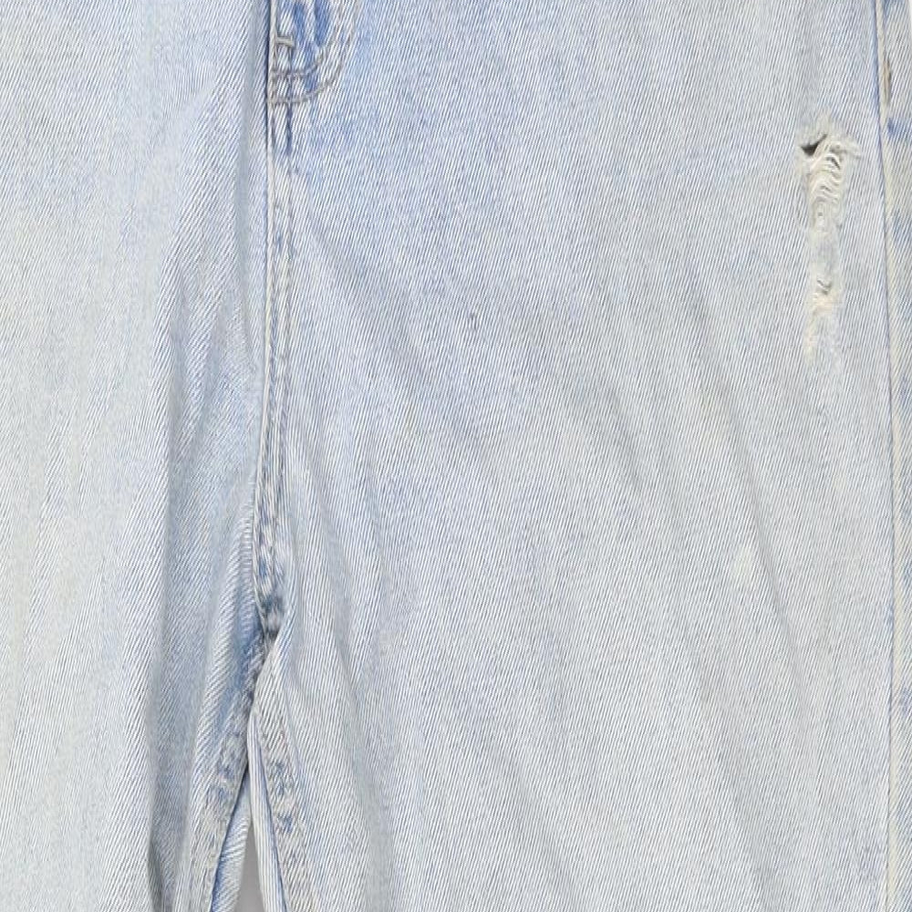 Topshop Womens Blue   Straight Jeans Size 34 in L30 in