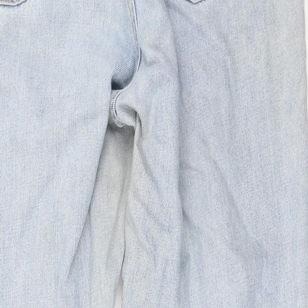 Topshop Womens Blue   Straight Jeans Size 34 in L30 in