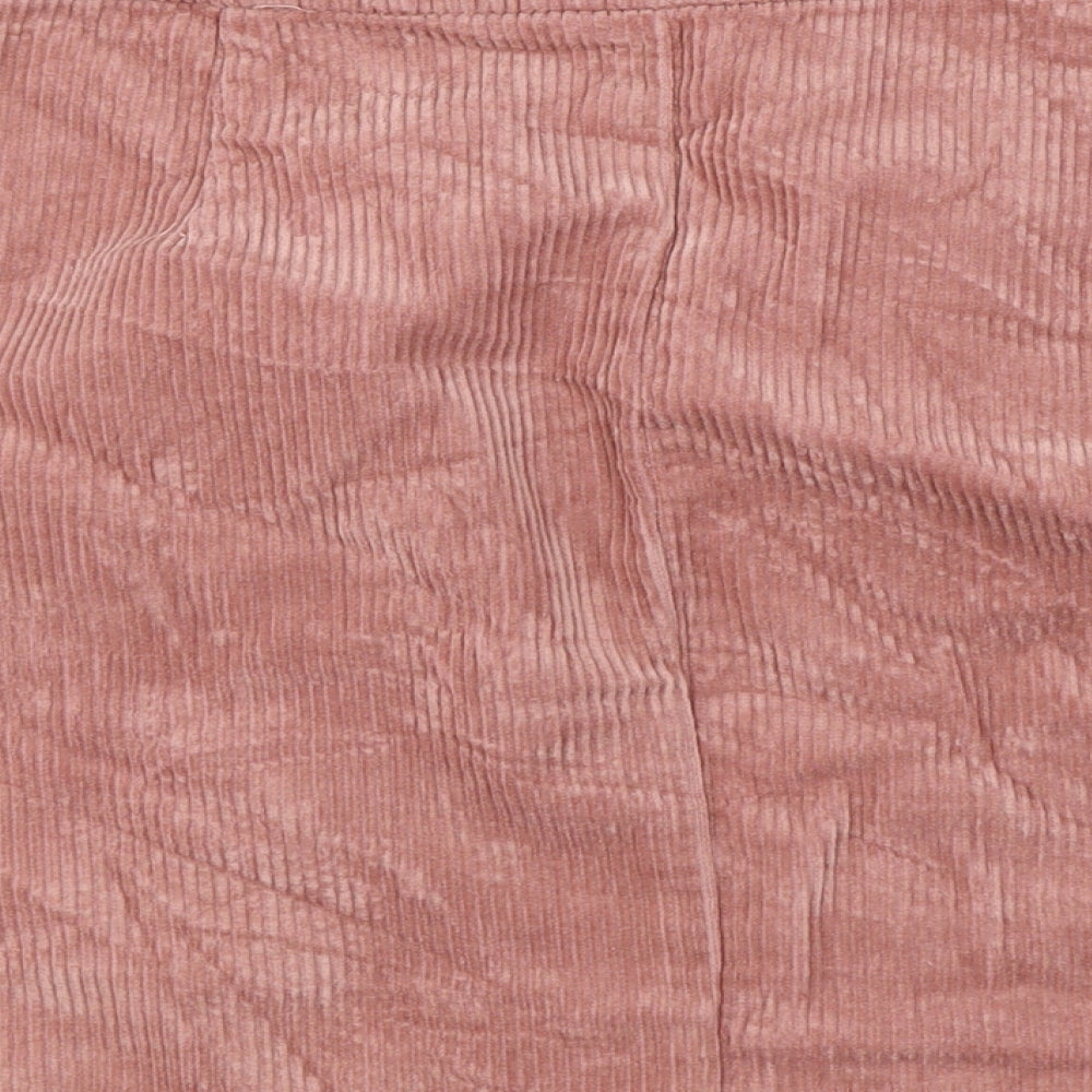 F&F Womens Pink  Corduroy A-Line Skirt Size 10