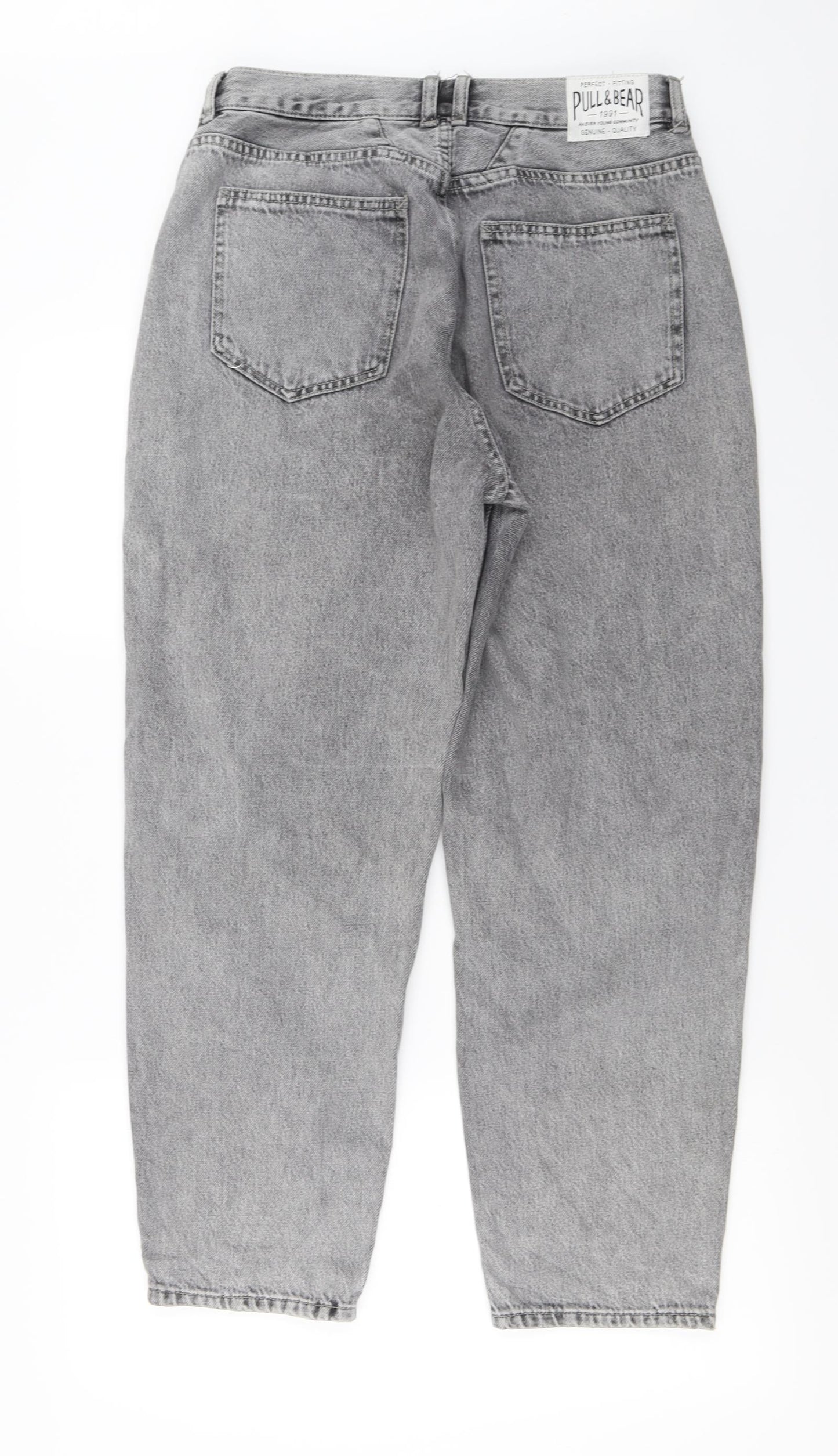 Pull & Bear   Womens Grey   Mom Jeans Size 30 in L25 in