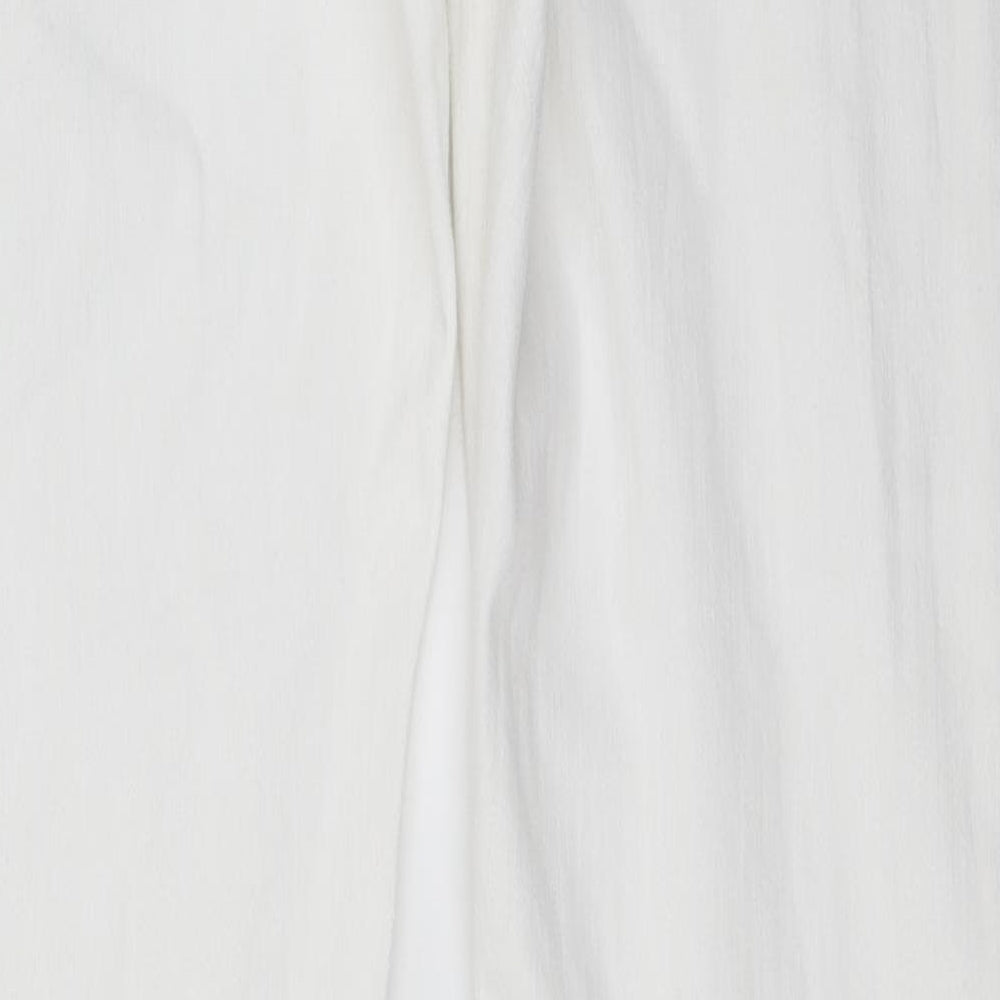 Marks and Spencer Mens White   Straight Jeans Size 32 in L33 in