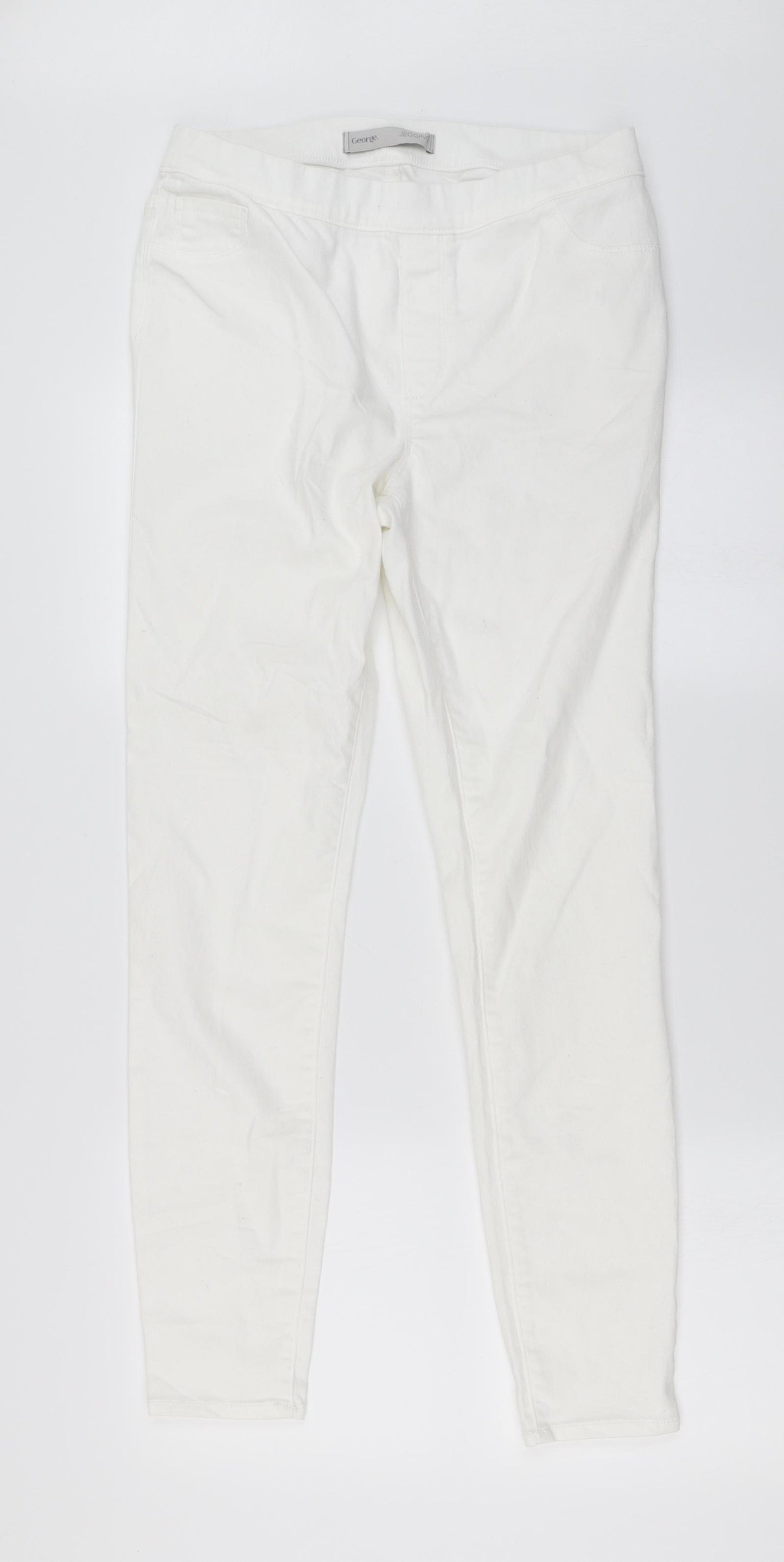 George Womens White   Jegging Jeans Size 12 L27 in