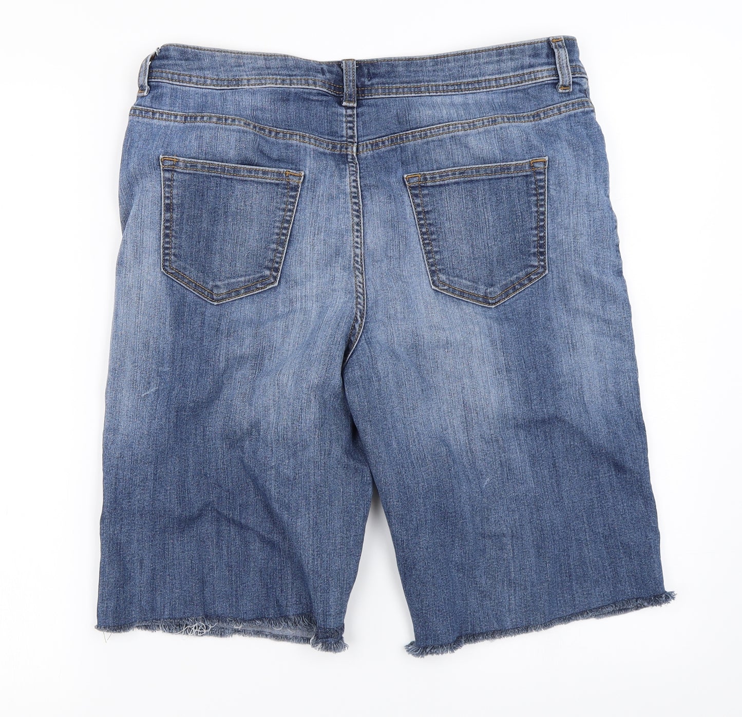 TU Womens Blue   Cut-Off Shorts Size 14