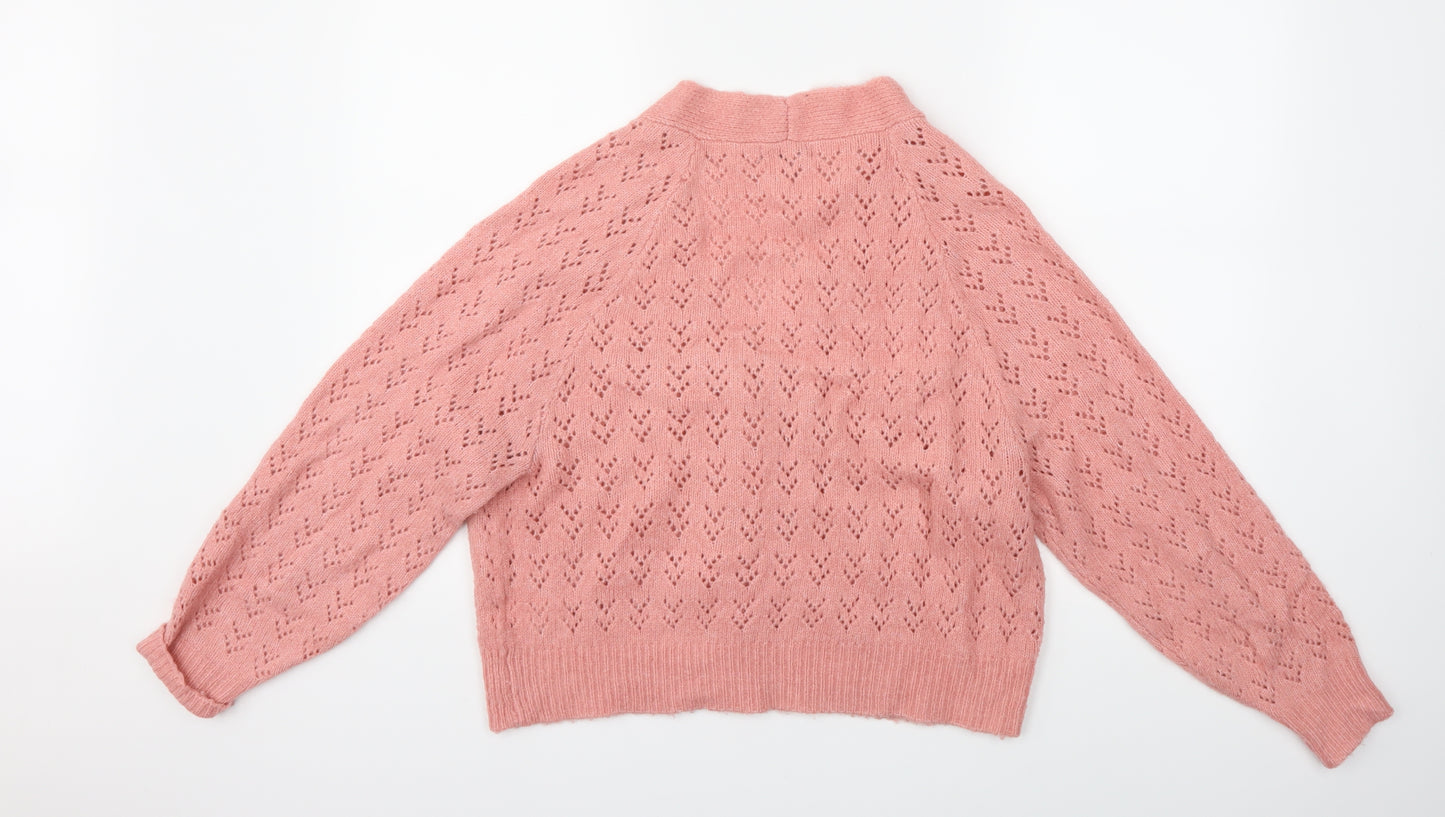 NEXT Womens Pink  Knit Cardigan Jumper Size M