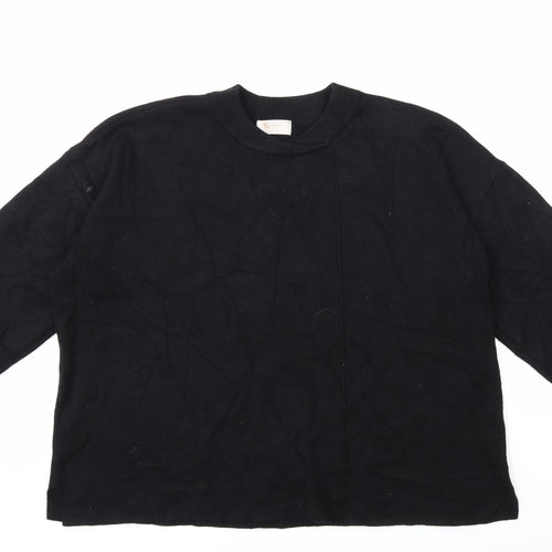 TU Womens Black  Knit Pullover Jumper Size 18