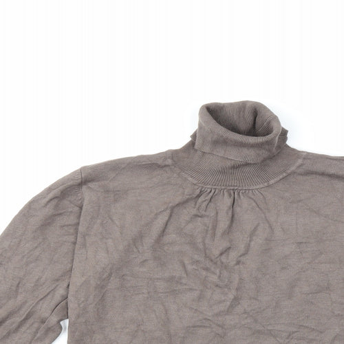 Affinites Womens Brown  Knit Pullover Jumper Size M