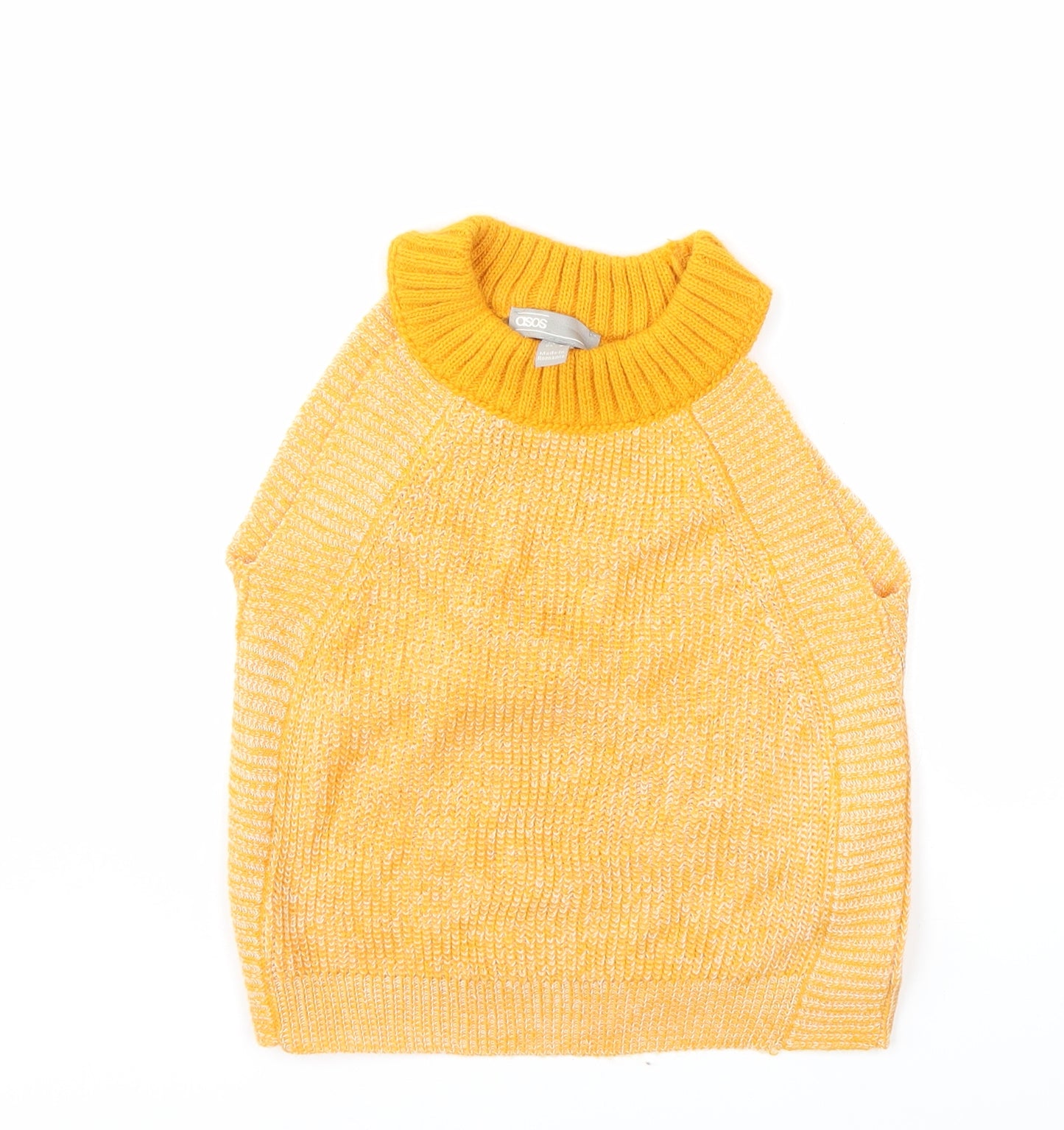 ASOS Womens Yellow  Knit Pullover Jumper Size 8
