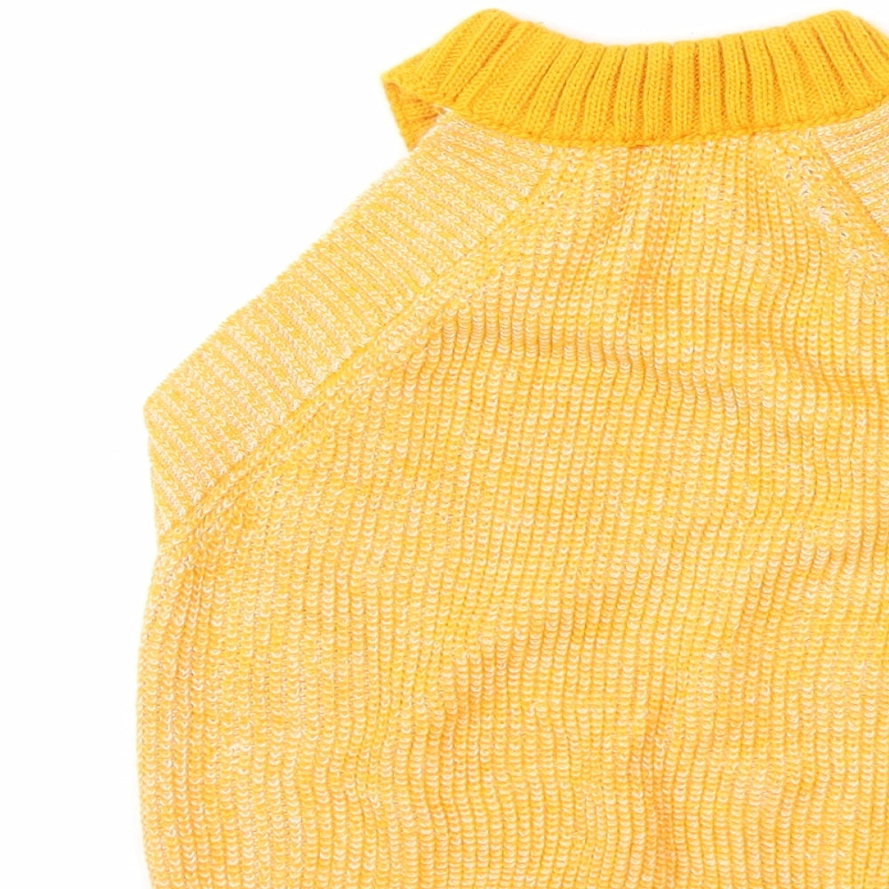ASOS Womens Yellow  Knit Pullover Jumper Size 8
