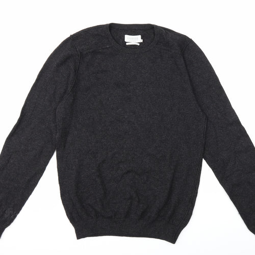 Eleven Paris Mens Grey  Knit Pullover Jumper Size M