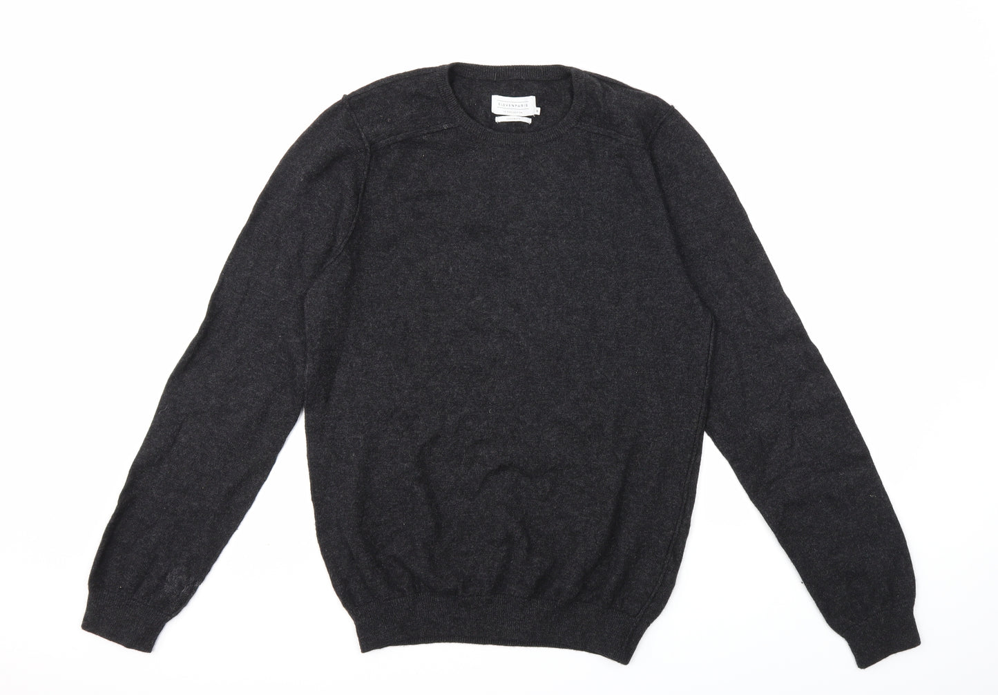 Eleven Paris Mens Grey  Knit Pullover Jumper Size M