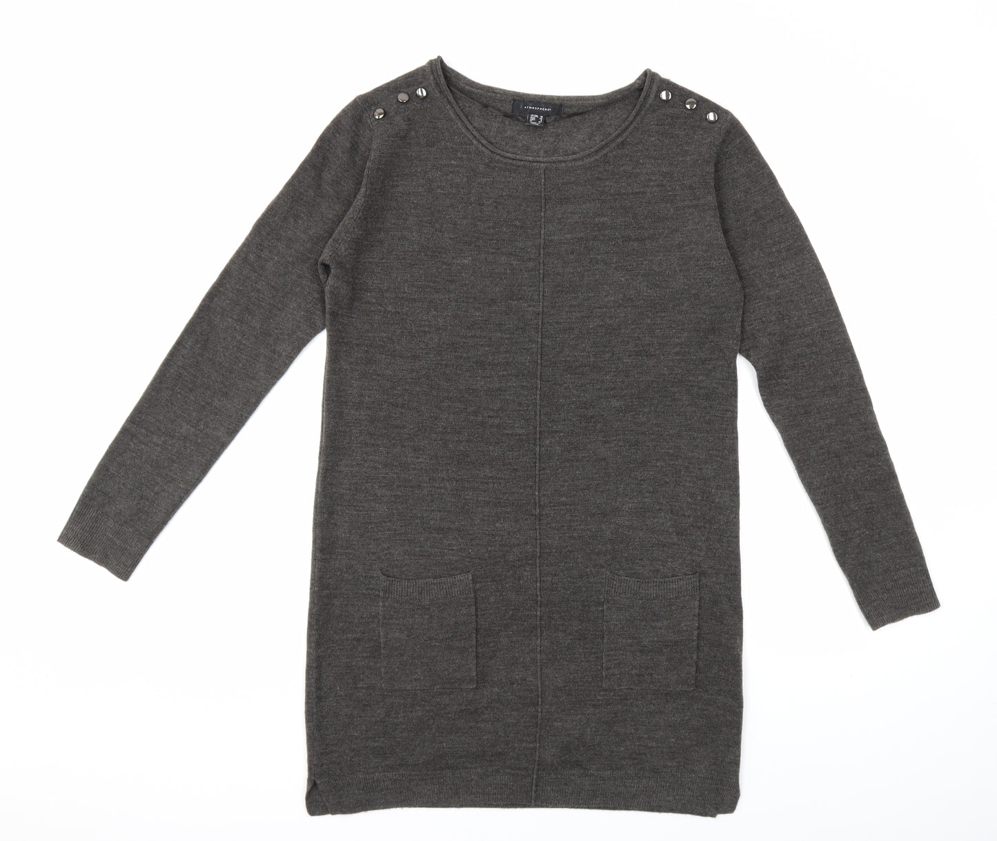 Atmosphere Womens Grey  Knit Pullover Jumper Size 10