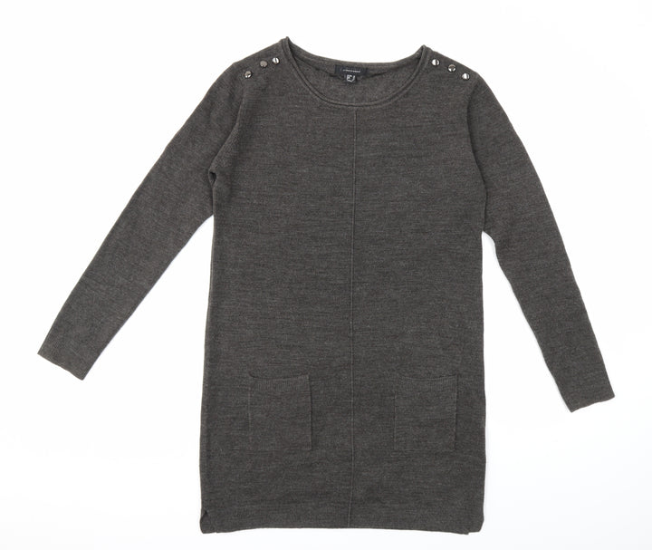 Atmosphere Womens Grey  Knit Pullover Jumper Size 10