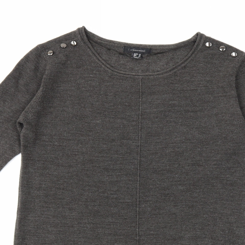 Atmosphere Womens Grey  Knit Pullover Jumper Size 10