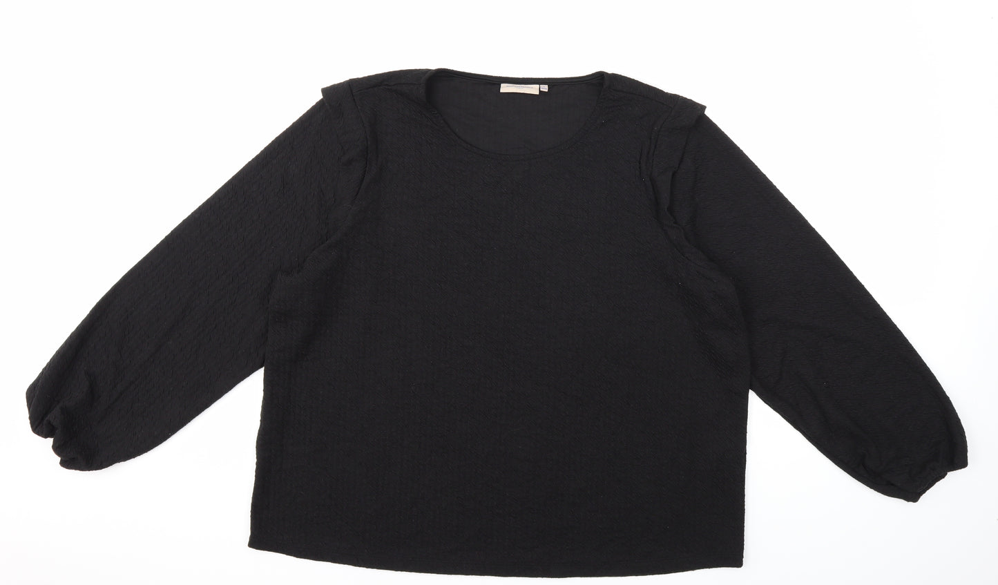 Only Carmakoma Womens Black   Pullover Sweatshirt Size L