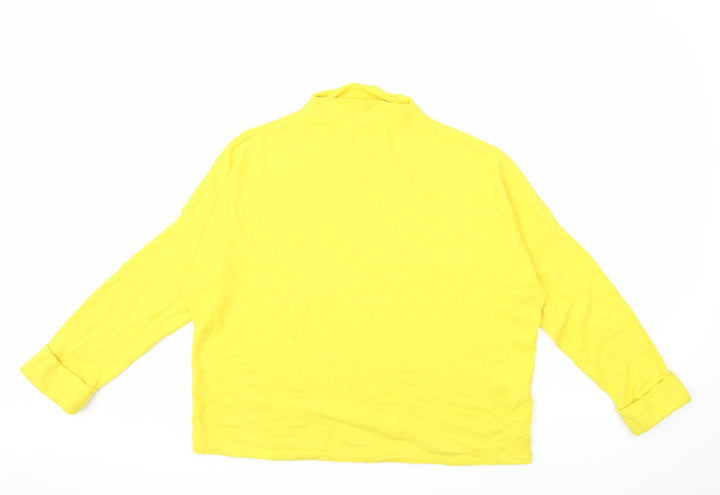 H&M Womens Yellow Pullover Jumper Size L