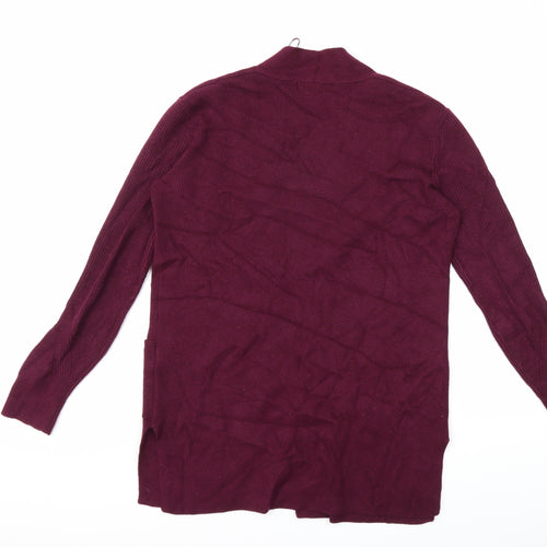 Marks and Spencer Womens Purple  Knit Cardigan Jumper Size 10