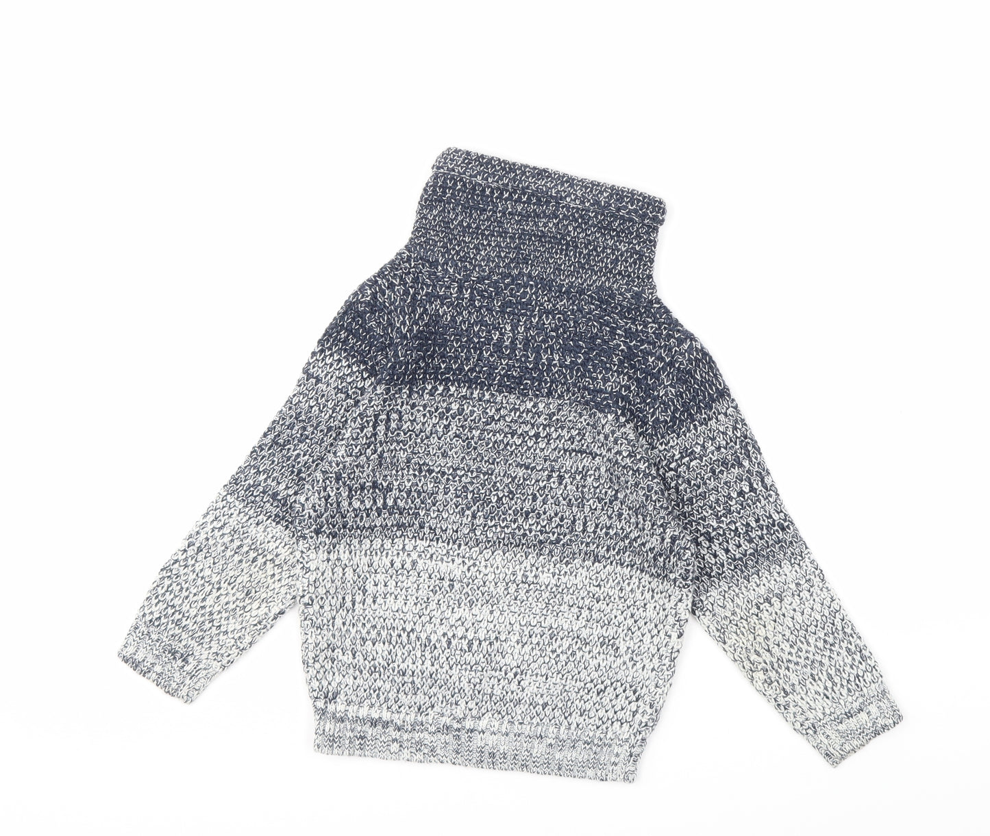 Primark Boys Blue  Knit Pullover Jumper Size 5-6 Years