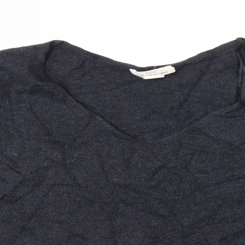 H&M Womens Blue  Knit Pullover Jumper Size L