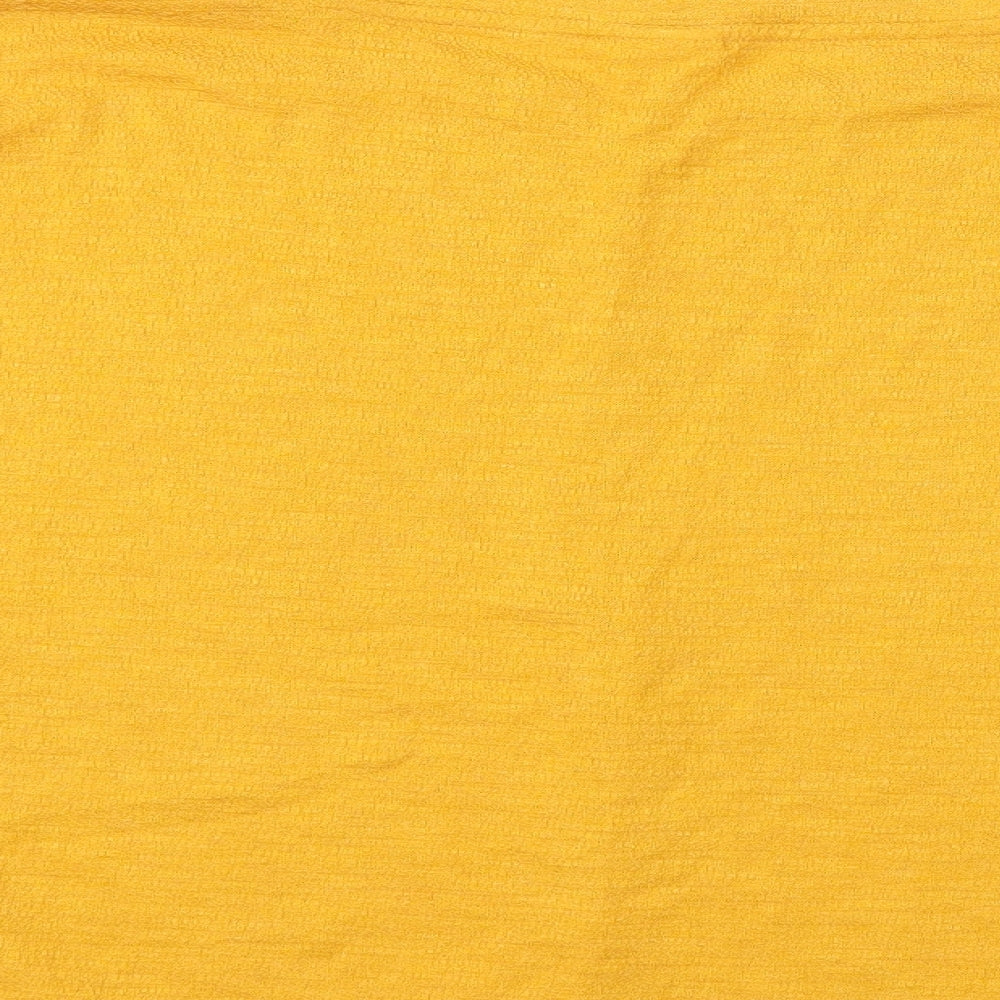 H&M Womens Yellow   Pullover Jumper Size L  - Balloon Sleeve