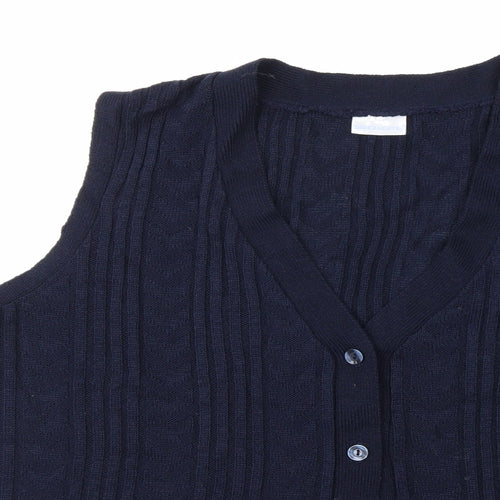 Sedagyl Womens Blue  Knit Cardigan Jumper Size 18