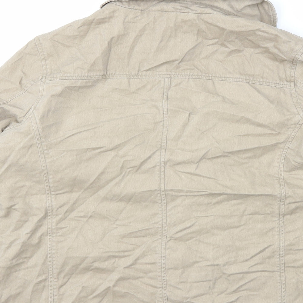 Dorothy Perkins Womens Beige  Denim Jacket  Size 10