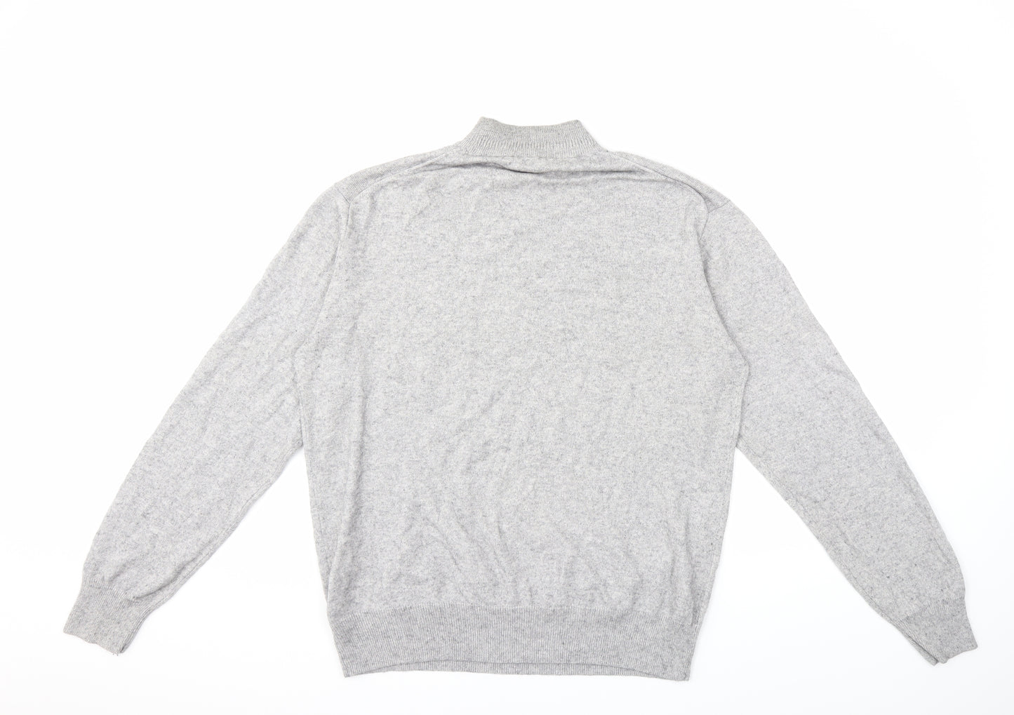 Patra Mens Grey  Knit Pullover Jumper Size XL