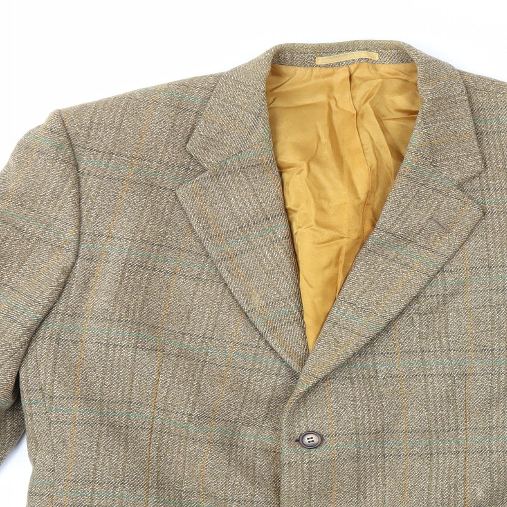 Preworn Mens Brown   Jacket Suit Jacket Size 42