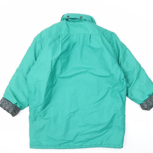 Preworn Womens Green   Overcoat Coat Size 14