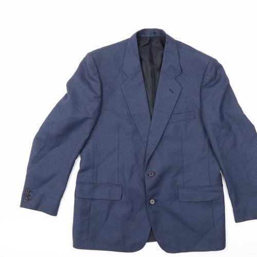 Preworn Mens Blue   Jacket Suit Jacket Size 40