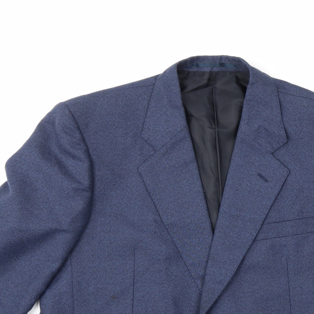 Preworn Mens Blue   Jacket Suit Jacket Size 40