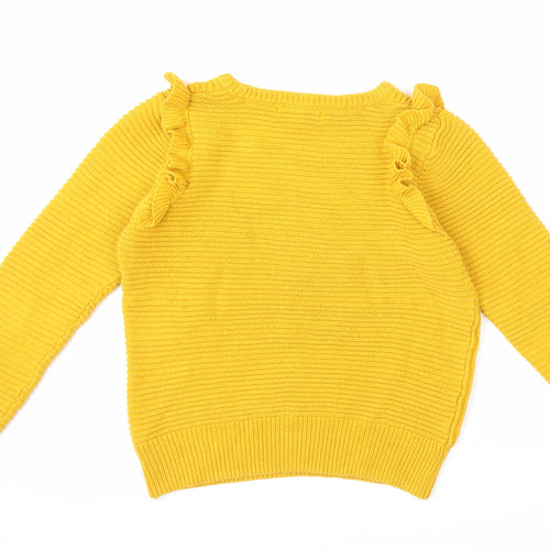 NEXT Womens Yellow  Knit Pullover  Size 14