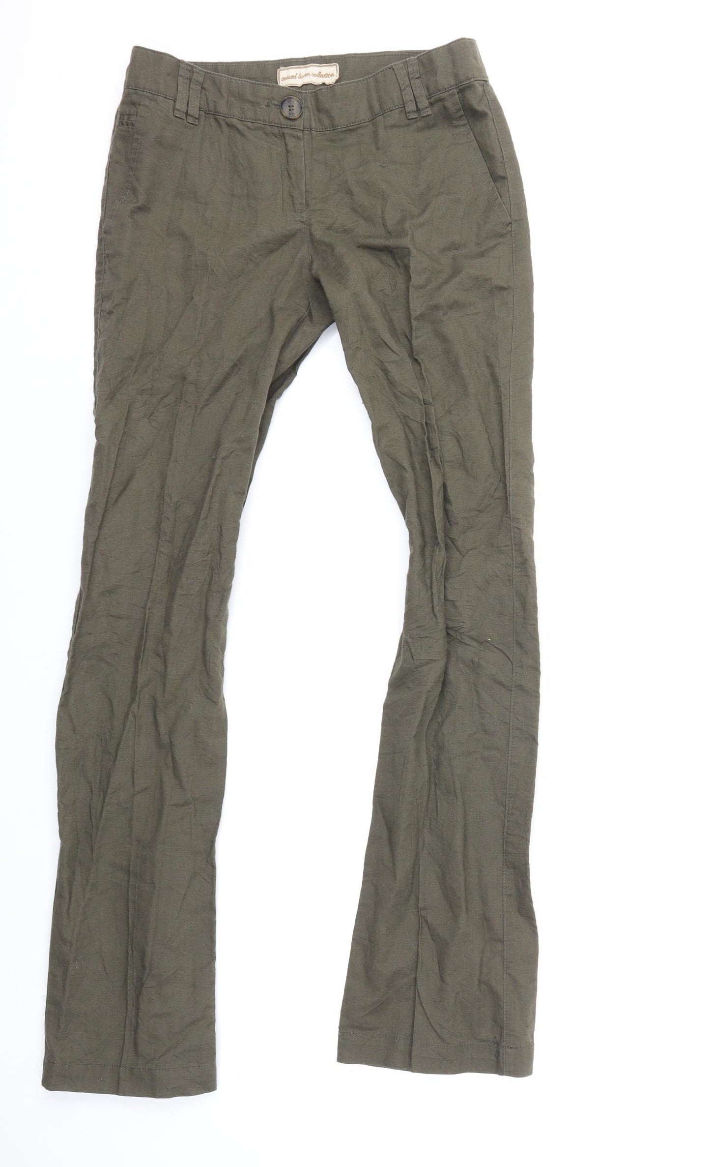 Mango Womens Green   Trousers  Size 8 L31 in