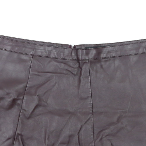 Miss Selfridge Womens Purple   Flare Skirt Size 10