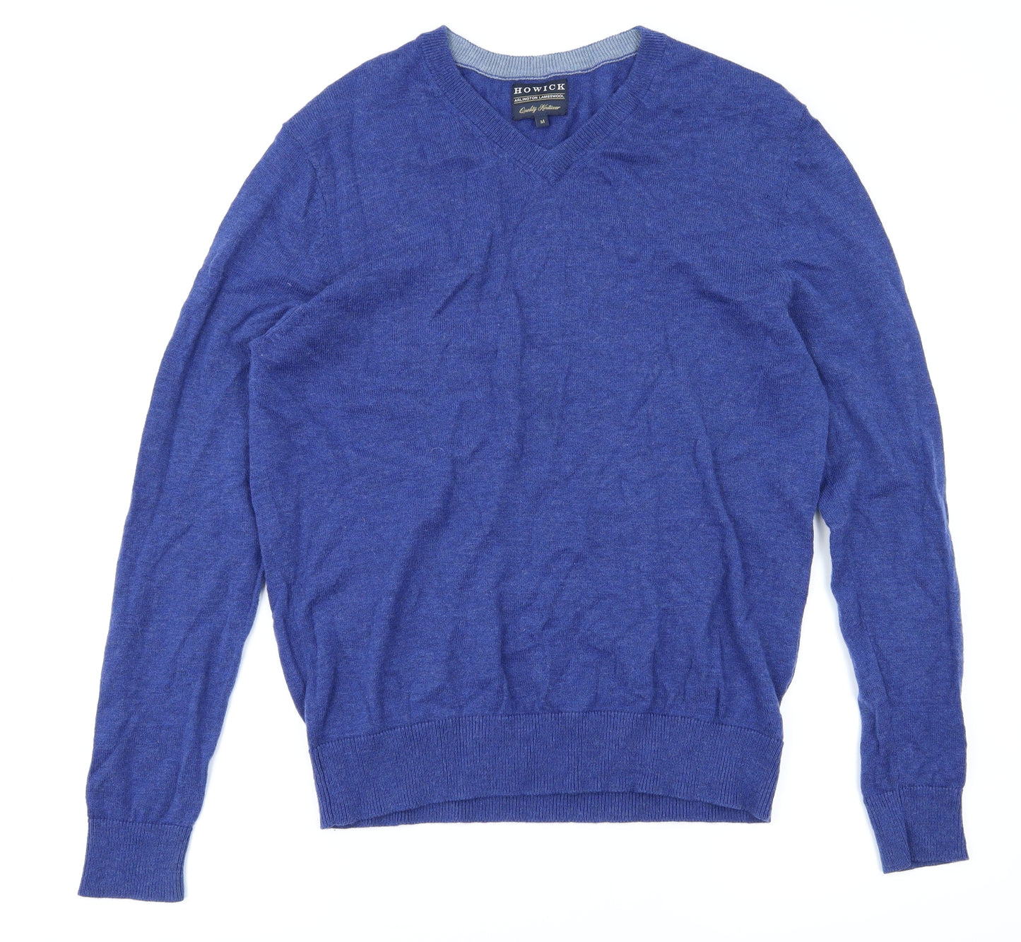 Howick Mens Blue   Henley Jumper Size M