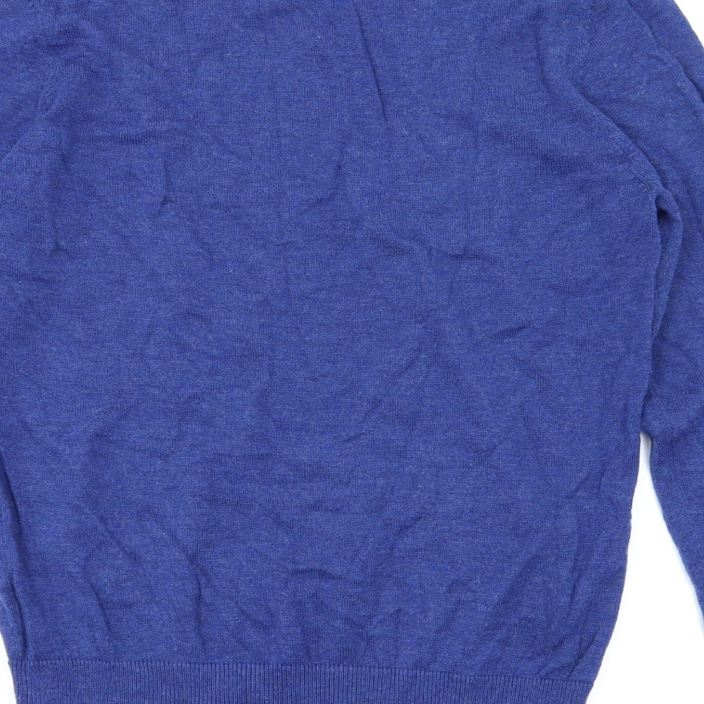 Howick Mens Blue   Henley Jumper Size M