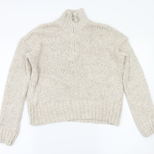 pins& staples Womens Grey   Pullover Jumper Size XS