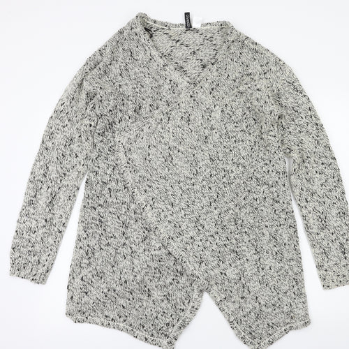 H&M Womens Grey   Cardigan Jumper Size L