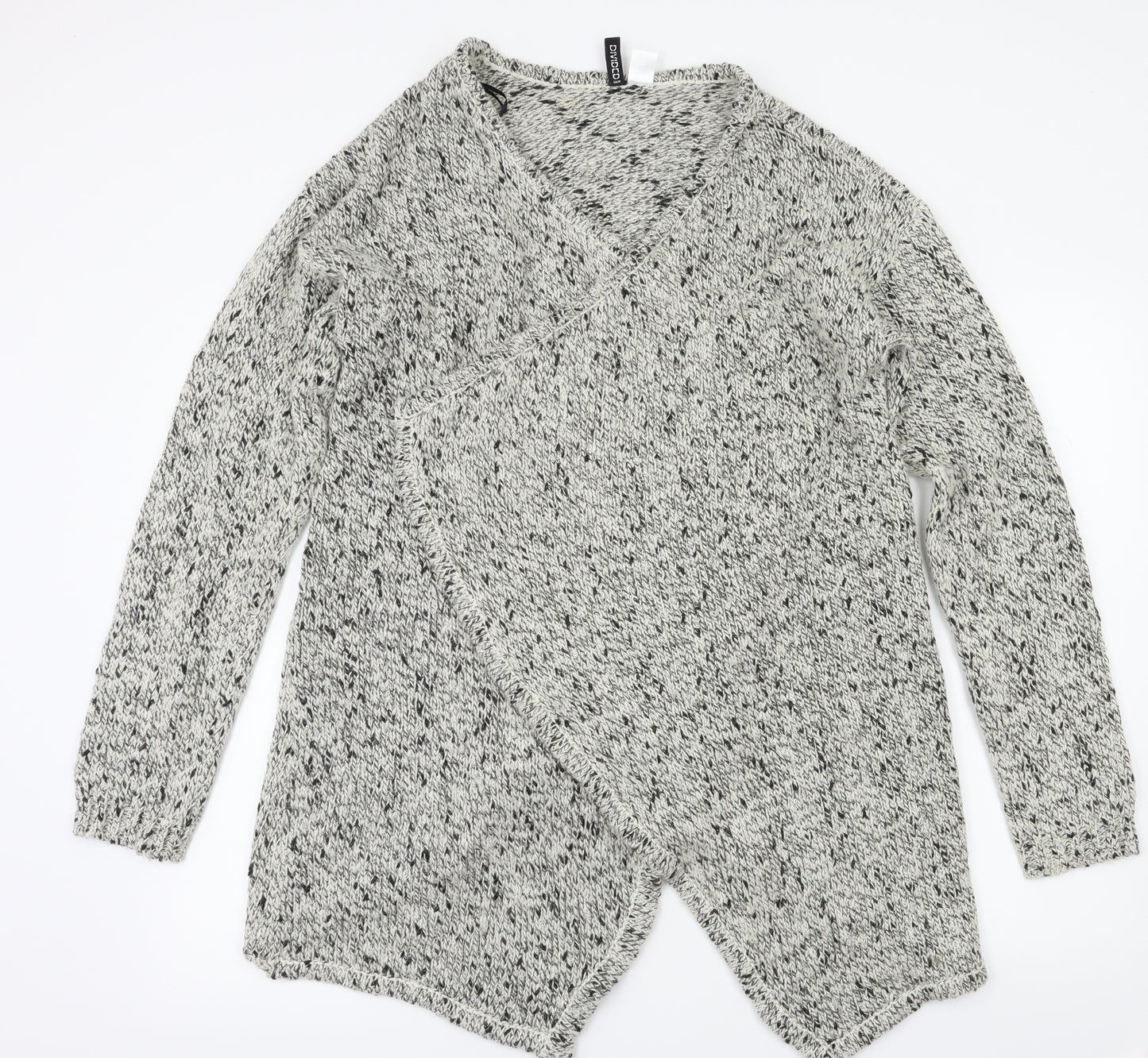 H&M Womens Grey   Cardigan Jumper Size L