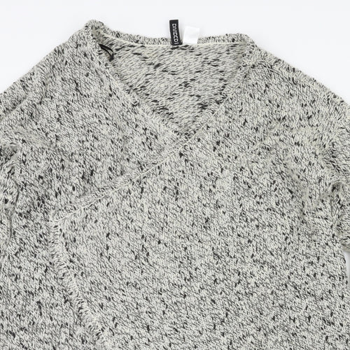 H&M Womens Grey   Cardigan Jumper Size L