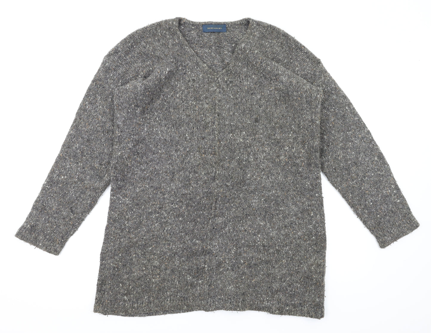 Debehams Womens Grey   Pullover Jumper Size M