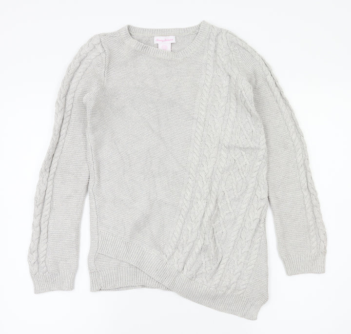 Tommy Bahama Girls Grey Pullover Jumper Size 13-14 Years