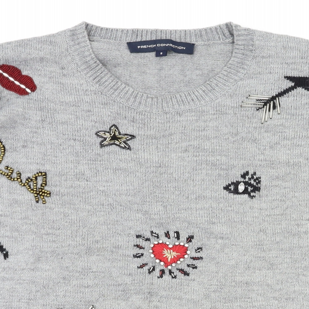 French connection  Womens Green   Pullover Jumper Size S