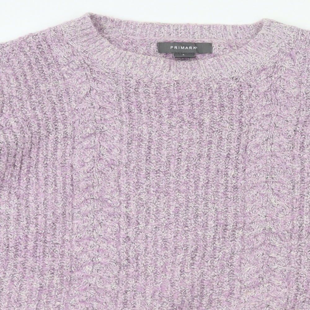 Primark Womens Purple   Pullover Jumper Size S