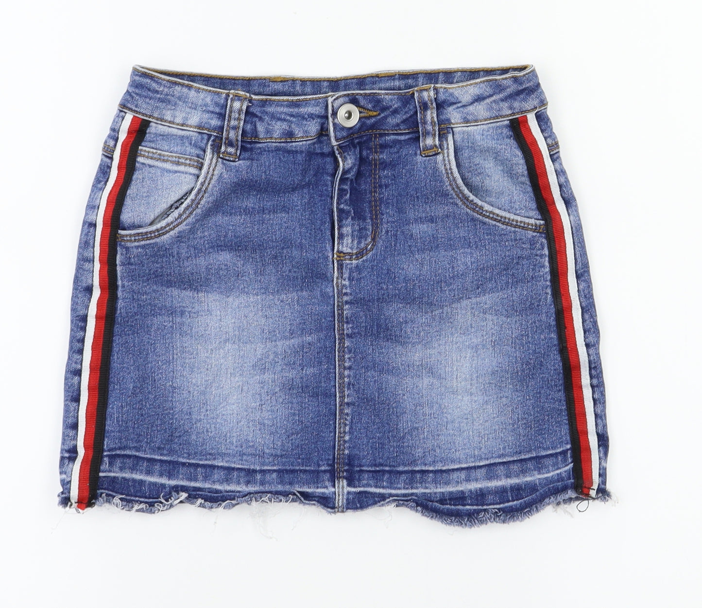 miss Girls Blue   A-Line Skirt Size 6-7 Years
