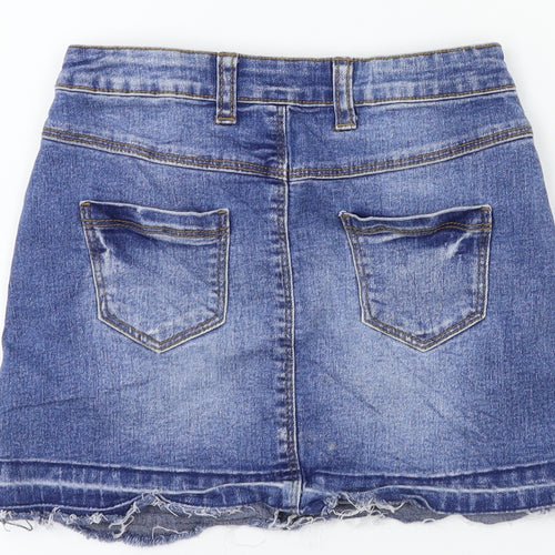 miss Girls Blue   A-Line Skirt Size 6-7 Years