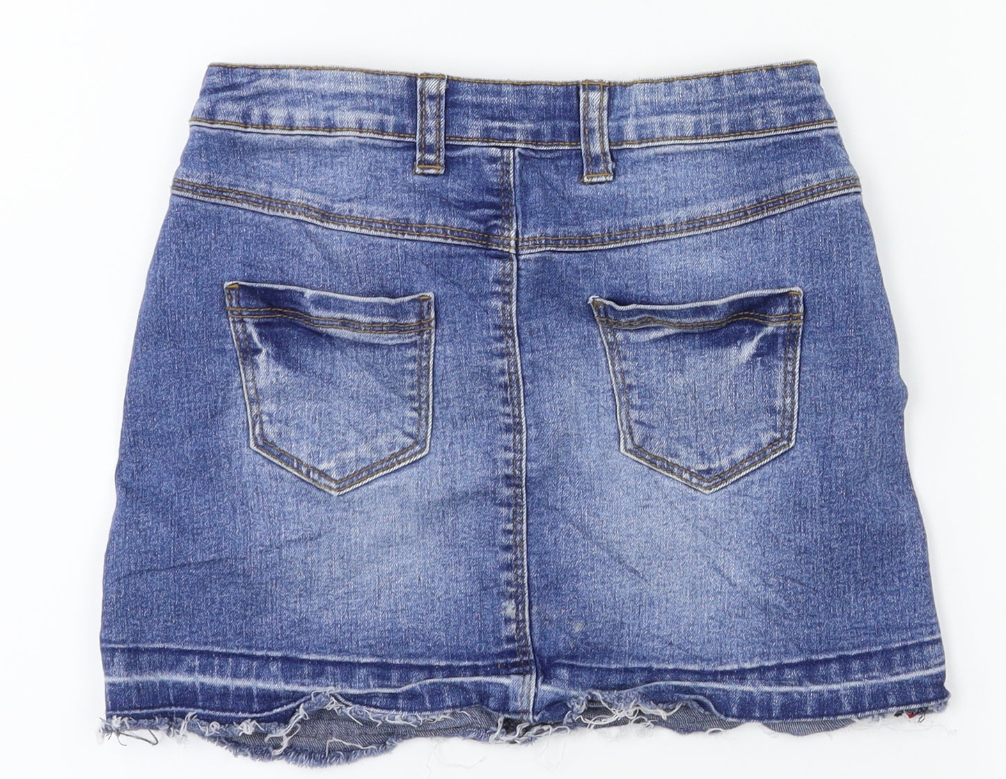 miss Girls Blue   A-Line Skirt Size 6-7 Years