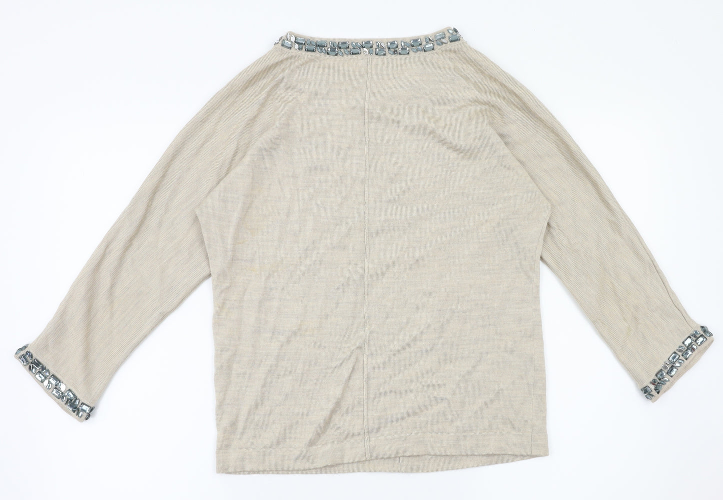 Part Two Womens Beige   Basic T-Shirt Size S