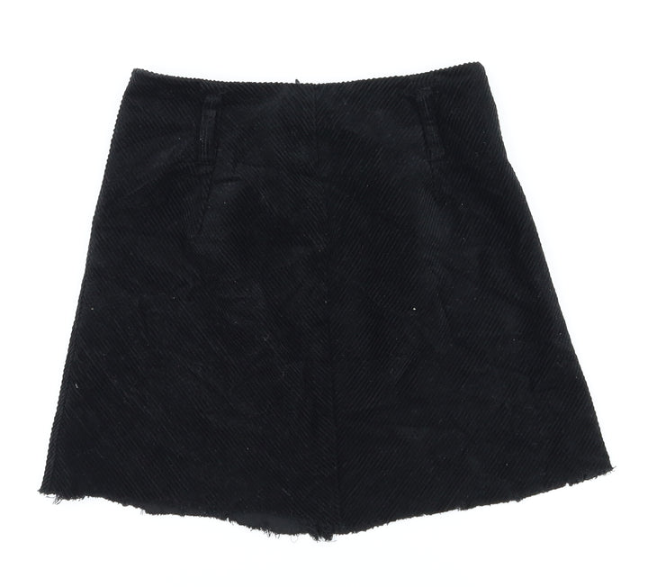 Denim&co Womens Black A-Line Skirt Size 4